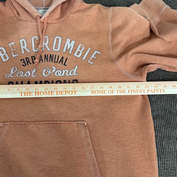Vintage Y2K Abercrombie & Fitch Hoodie Faded Distressed Mens Unisex XL FAIR - Picture 11 of 12